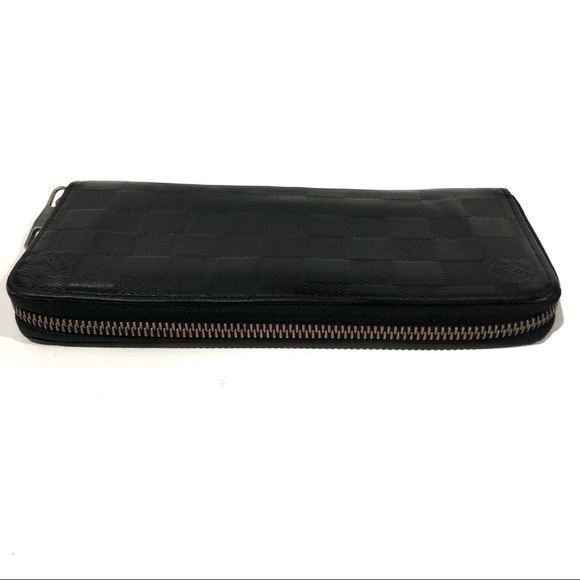 Authentic Louis Vuitton Damier Infini Vertical Leather Zippy Round Long Wallet - Picture 5 of 16